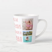 Tasse Latte Petits-enfants Glamma Photo & Nom (Droite)