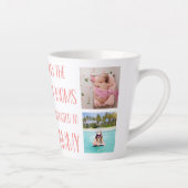 Tasse Latte Petits-enfants Grammy Photo et nom (Droite)