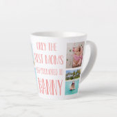 Tasse Latte Petits-enfants nounou Photo et nom (Angle droit)