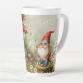 Tasse Latte Petits Gnomes & Tabourets Art numérique (Angle droit)