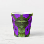Tasse Latte - Pétunia Pourpre (Devant)