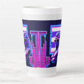 Tasse Latte Pharaon Synthwave (Devant)