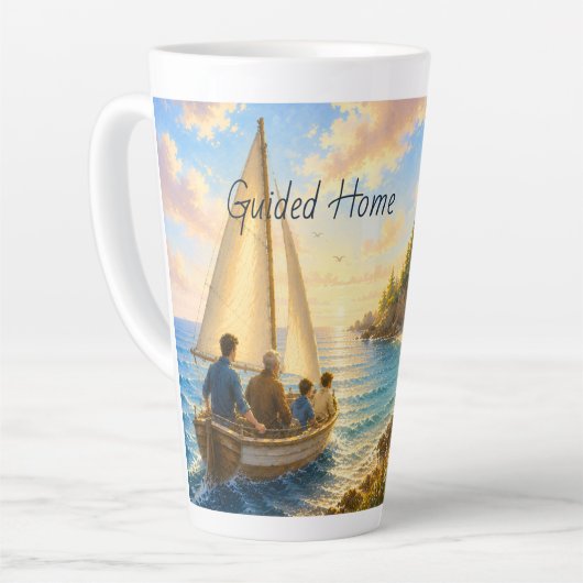 Tasse Latte Phare Côté Maison Guidée (Angle gauche)