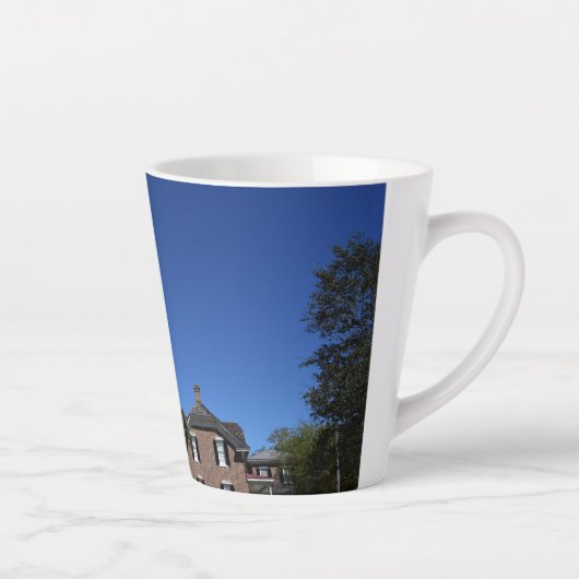 Tasse Latte Phare de l'île Saint-Simons (Droite)