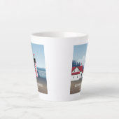 Tasse Latte Phare de West Quoddy Head (Devant)