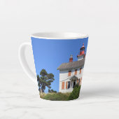 Tasse Latte Phare de Yaquina Bay, Newport, Oregon (Angle gauche)