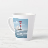 Tasse Latte Phare des Needles (Angle gauche)