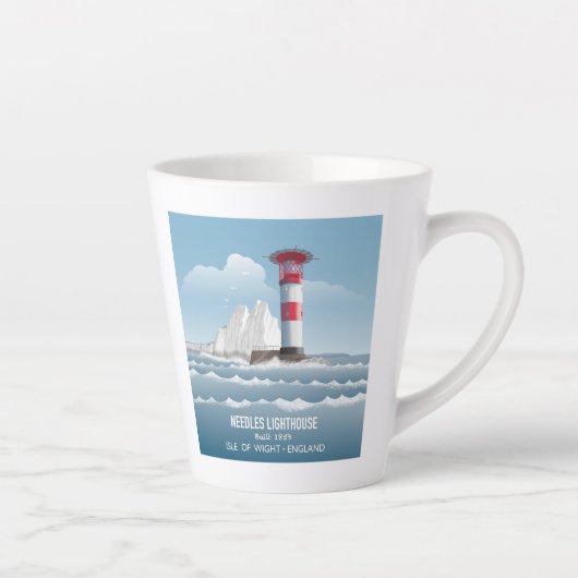 Tasse Latte Phare des Needles (Droite)