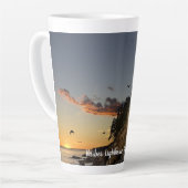 Tasse Latte Phare pittoresque Bar Harbour (Angle gauche)
