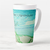 Tasse Latte Phare rouge (Angle droit)