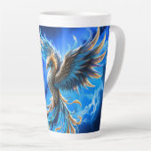 Tasse Latte Phénix de l'Aube Saphir (Angle droit)