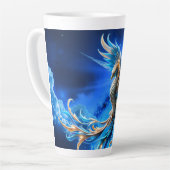 Tasse Latte Phénix de l'Aube Saphir (Angle gauche)