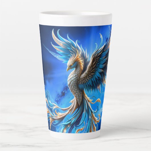 Tasse Latte Phénix de l'Aube Saphir (Devant)