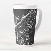 Tasse Latte Phoenix renaissant des flammes par BurnsInHell (Angle droit)