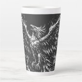 Tasse Latte Phoenix renaissant des flammes par BurnsInHell (Devant)