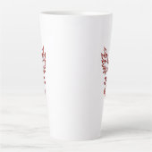 Tasse Latte Phoenix rouge feu (Devant)