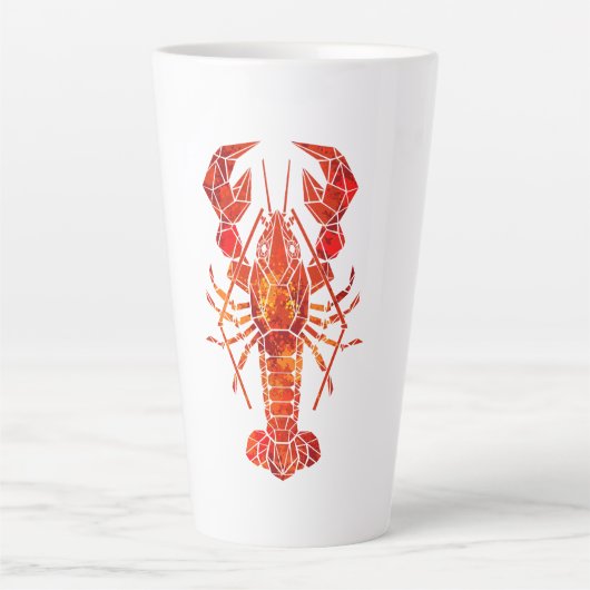 Tasse Latte Phomard polygonal rouge (Devant)