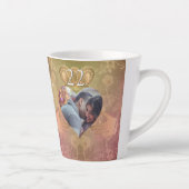 Tasse Latte Photo 22e anniversaire du Mariage Coppery Claddagh (Droite)