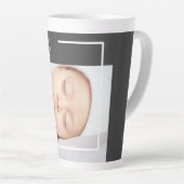 Tasse Latte Photo bébé mignonne moderne | Citation de beauté (Angle droit)