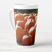 Tasse Latte Photo citrouille pour automne, Halloween ou Thanks (Angle gauche)