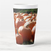 Tasse Latte Photo citrouille pour automne, Halloween ou Thanks (Devant)