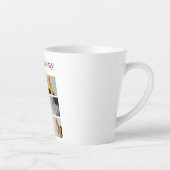 Tasse Latte Photo Collage | Colorful Happy Holiday (Droite)