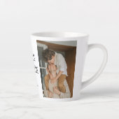 Tasse Latte Photo Collage | Mon père est mon cadeau Valentine (Droite)