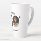 Tasse Latte Photo d'anniversaire 30 ans gras (Angle droit)