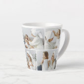 Tasse Latte Photo de collage moderne (Angle droit)
