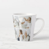 Tasse Latte Photo de collage moderne (Droite)