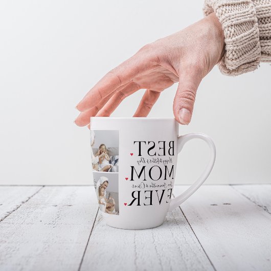 Tasse Latte Photo de collage moderne