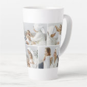 Tasse Latte Photo de collage moderne (Angle droit)