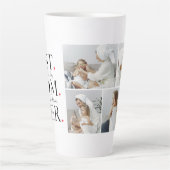 Tasse Latte Photo de collage moderne (Devant)