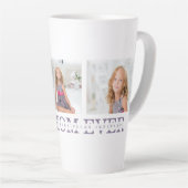 Tasse Latte Photo de collage moderne Meilleure mère Ever Purpl (Angle droit)