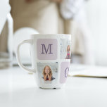 Tasse Latte Photo de collage moderne Meilleure mère Ever Purpl<br><div class="desc">Photo De Collage Moderne Best Mom Ever Purple Cadeau. Meilleur cadeau personnalisé pour la journée des mères,  la journée de la femme ou l'anniversaire de maman. Surprenez Maman avec un cadeau qui est aussi Extraordinaire qu’elle.</div>