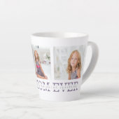 Tasse Latte Photo de collage moderne Meilleure mère Ever Purpl (Angle droit)