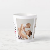 Tasse Latte Photo de collection moderne & Joyeux cadeau de la (Devant)
