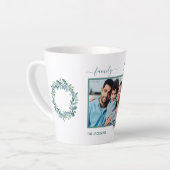 Tasse Latte Photo de famille eucalyptus vert nom blanc (Angle gauche)