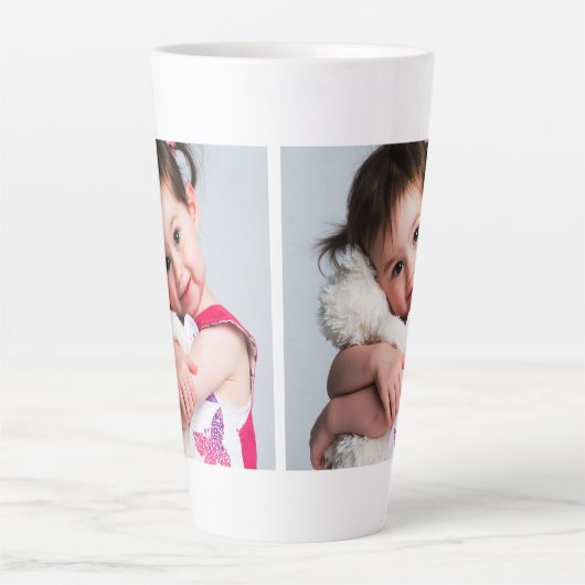 Tasse Latte Photo de l'enfant, copain, conjoint, maman ou anim (Devant)