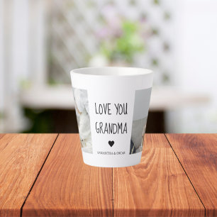 Tasse Latte Photo de Love You Grandma Meilleur poison