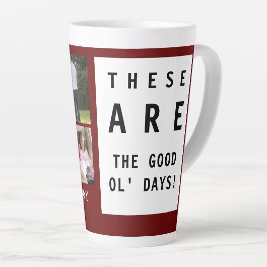 Tasse Latte Photo des bons jours (Angle droit)