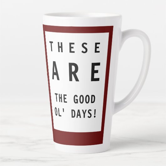 Tasse Latte Photo des bons jours (Droite)