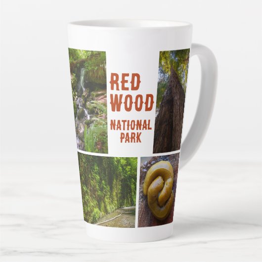 Tasse Latte Photo du parc national de Redwood (Angle droit)