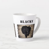 Tasse Latte Photo et nom du chien mignon (Angle droit)