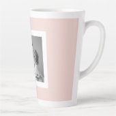 Tasse Latte Photo Famille Moderne Mint Simple Lovely Cadeau (Droite)