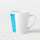 Tasse Latte Photo Good Vibes Clear Blue Pool Water (Droite)