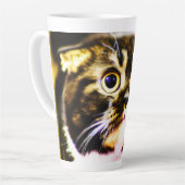 Tasse Latte Photo Hilarious d'un Chat Drôle. Commandez dès mai (Angle gauche)