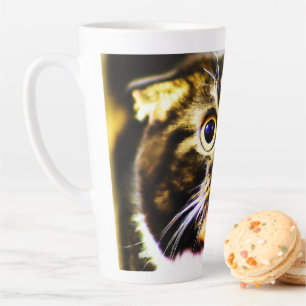 Tasse Latte Photo Hilarious d'un Chat Drôle. Commandez dès mai