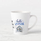 Tasse Latte Photo modifiable couleur Nom Écrire cadeau de vaca (Droite)