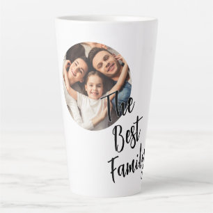 Tasse Latte Photo personnalisé La meilleure famille